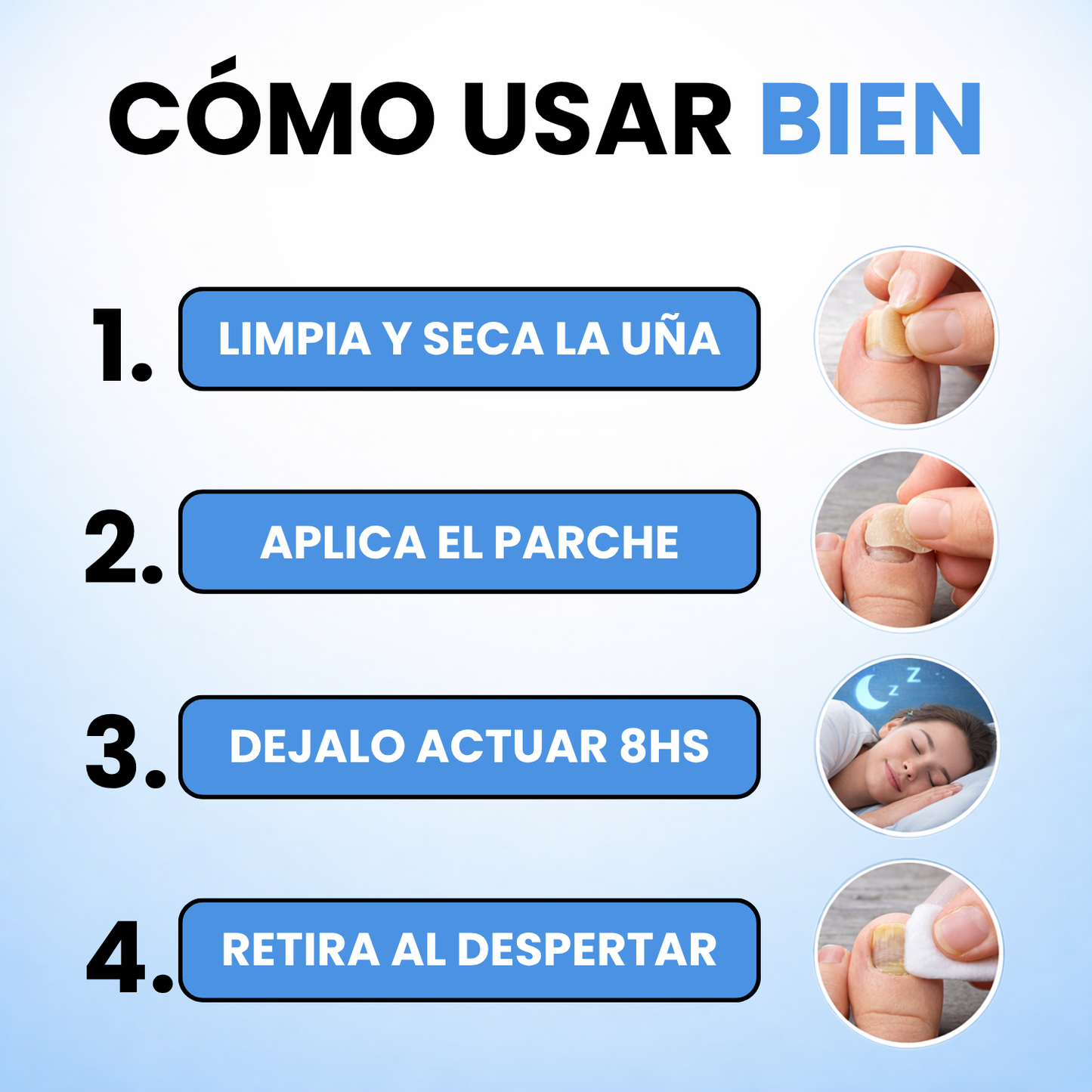 Onyclair® - Parches Naturales Para Tus Uñas