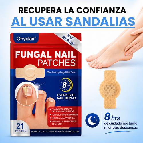 Onyclair® – Parches Nocturnos Para Uñas Amarillentas y Maltratadas